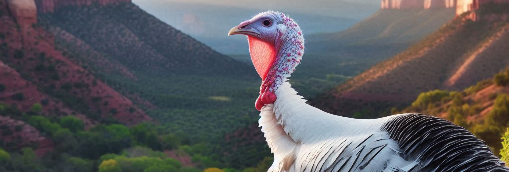 White Turkey Closeup