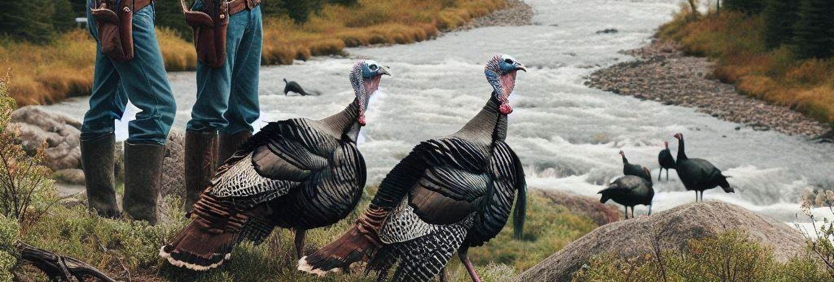 Cowboys and Turkeys at River