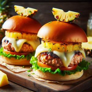 Hawaiian Ground Turkey Burgers