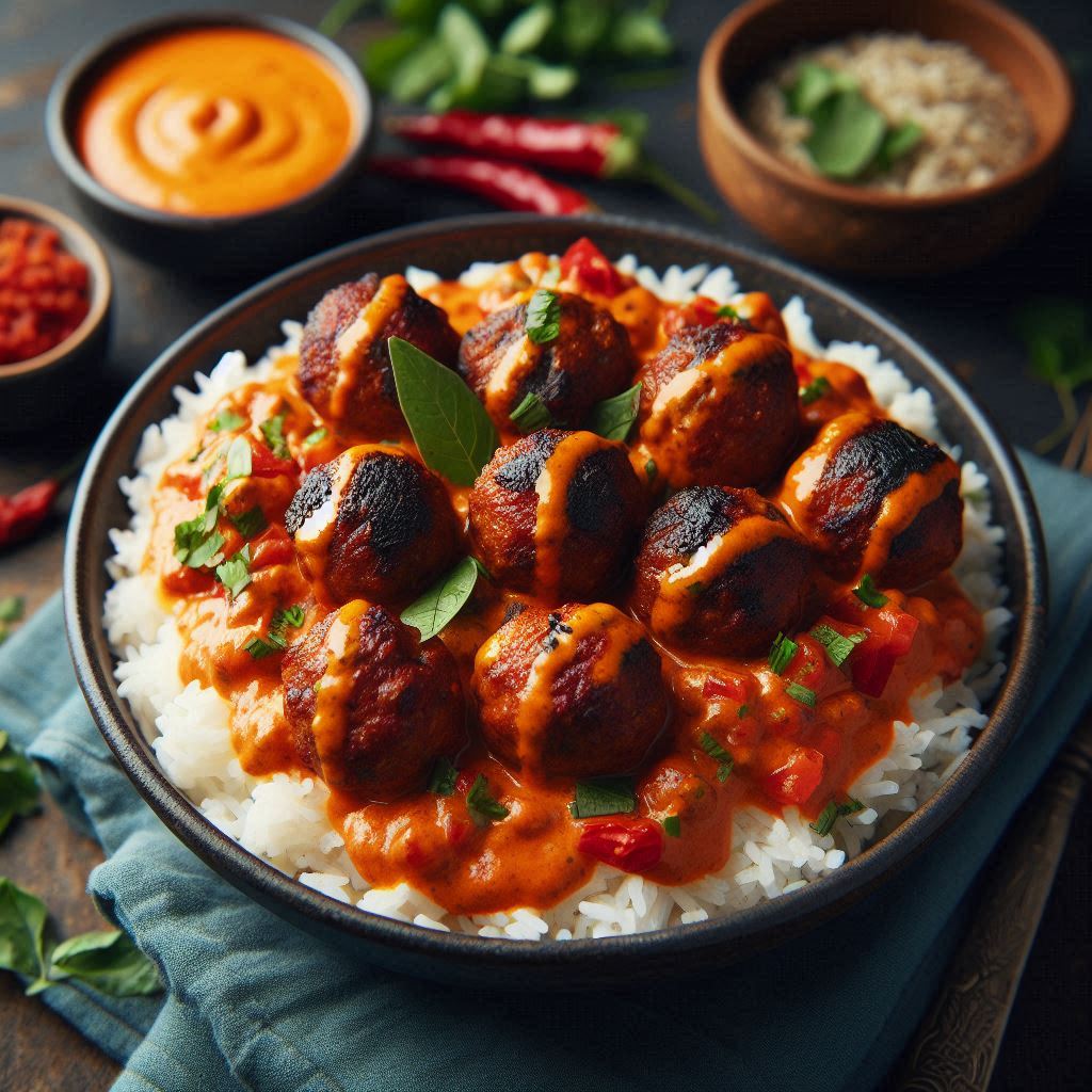 Indian Curry Turkey Meatballs 