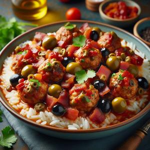 Cuban-style Turkey Meatball Chili